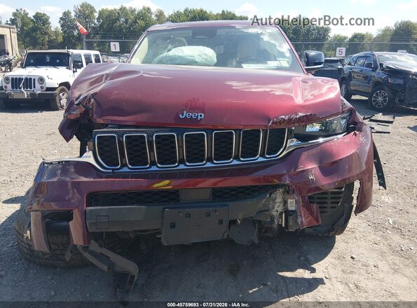 1C4RJKBG2M8191065 2021 JEEP GRAND CHEROKEE L Red Vista interior trasera
