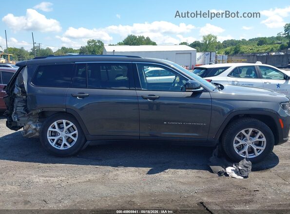 1C4RJKBG2N8632145 2022 JEEP GRAND CHEROKEE L Gray Սալոնի հետևի տեսք