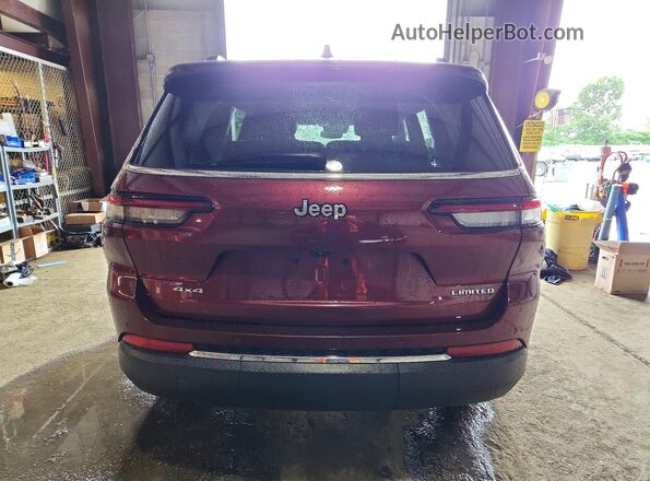 1C4RJKBG3P8885011 2023 JEEP GRAND Maroon უკანა ხედი