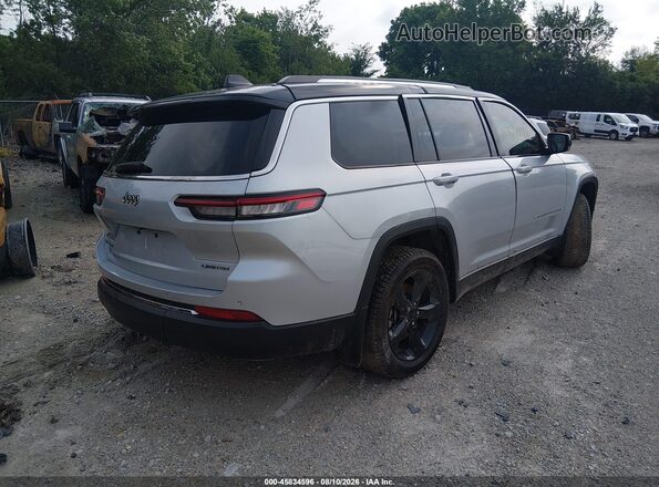 1C4RJKBG4M8123107 2021 JEEP GRAND CHEROKEE L Silver Задня права чверть