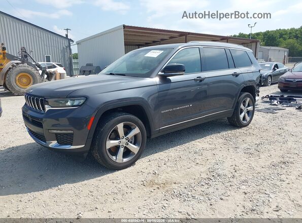 1C4RJKBG4M8186904 2021 JEEP GRAND CHEROKEE L Gray Передня ліва чверть