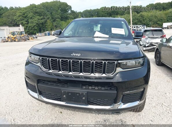 1C4RJKBG4N8632616 2022 JEEP GRAND CHEROKEE L Black Widok zestawu wskaźników