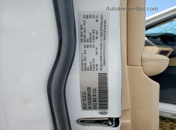 1C4RJKBG5M8141289 2021 JEEP GRAND White Widok naklejki z numerem VIN