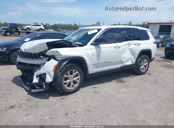 1C4RJKBG5M8186376 2021 JEEP GRAND CHEROKEE L White Առջևի ձախ երեք քառորդ տեսարան