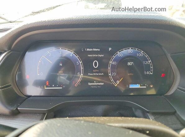1C4RJKBG5N8603044 2022 JEEP GRAND Gray ხელსაწყოთა პანელის ხედი
