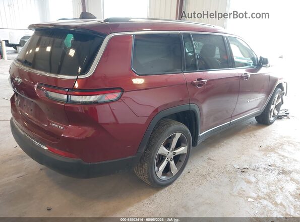 1C4RJKBG6M8139020 2021 JEEP GRAND CHEROKEE L Burgundy Задня права чверть