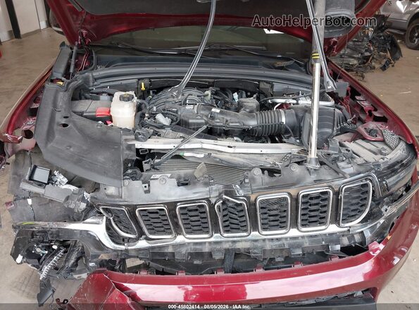 1C4RJKBG6M8139020 2021 JEEP GRAND CHEROKEE L Burgundy Вид ззаду