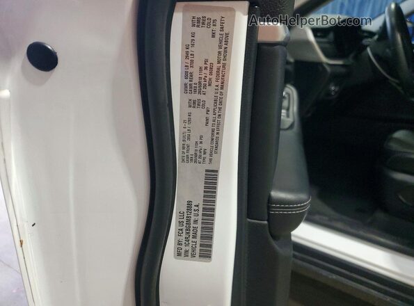 1C4RJKBG8M8128889 2021 JEEP GRAND Белый Вид наклейки с VIN-кодом