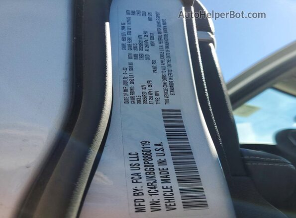 1C4RJKBG8P8860119 2023 JEEP GRAND Серебряный Вид наклейки с VIN-кодом