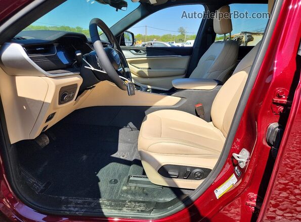 1C4RJKBGXS8744915 2025 JEEP GRAND Burgundy Front interior view