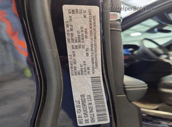 1C4RJKDG9P8833105 2023 JEEP GRAND Blue VIN կոդի պիտակի տեսք