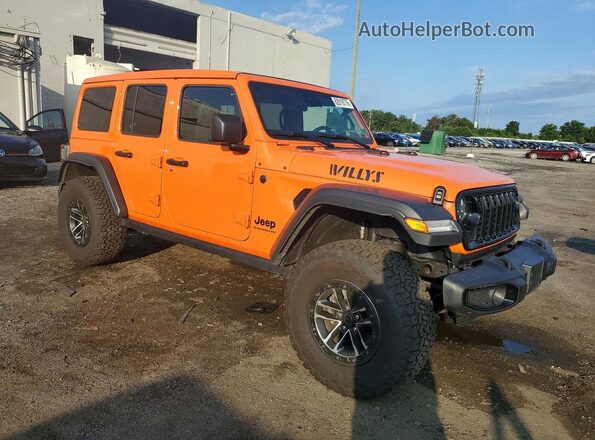 1C4RJXDG0SW632260 2025 JEEP WRANGLER Orange Przód prawy
