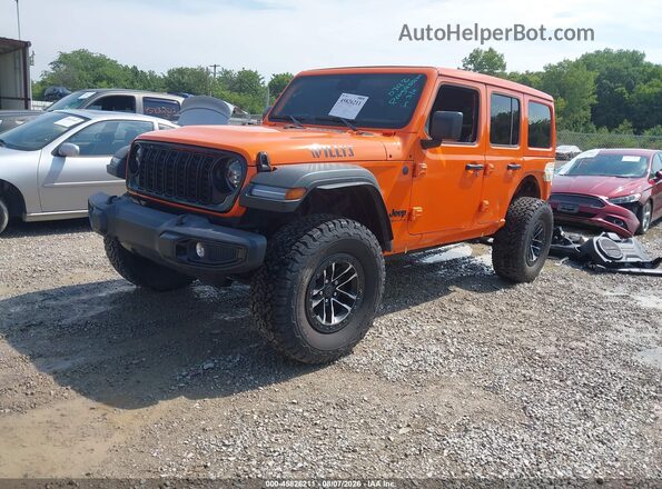 1C4RJXDG5SW622016 2025 JEEP WRANGLER Orange წინა მარცხენა ხედი სამი მეოთხედიდან