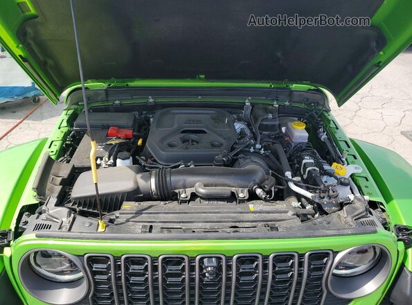 1C4RJXFNXSW588537 2025 JEEP WRANGLER Green ძრავის განყოფილების ხედი