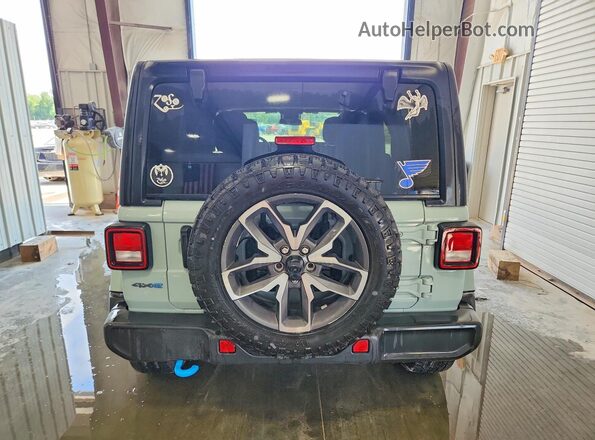 1C4RJXN61RW189679 2024 JEEP WRANGLER Зеленый Вид сзади
