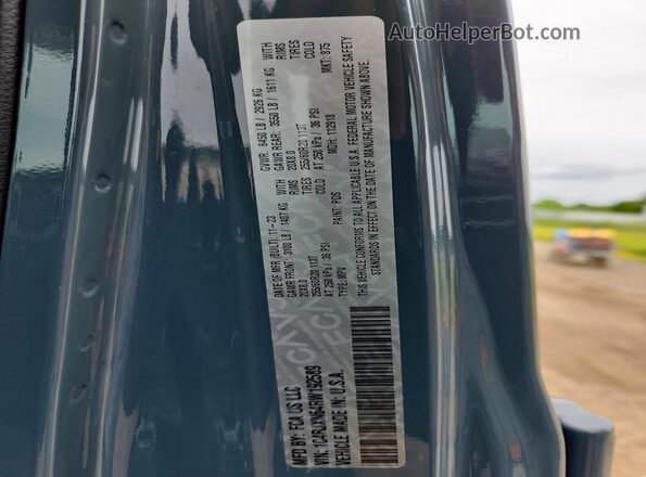 1C4RJXN64RW192589 2024 JEEP WRANGLER Gray Engine compartment view