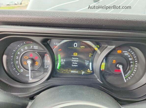 1C4RJXN64RW192589 2024 JEEP WRANGLER Gray Instrument cluster view