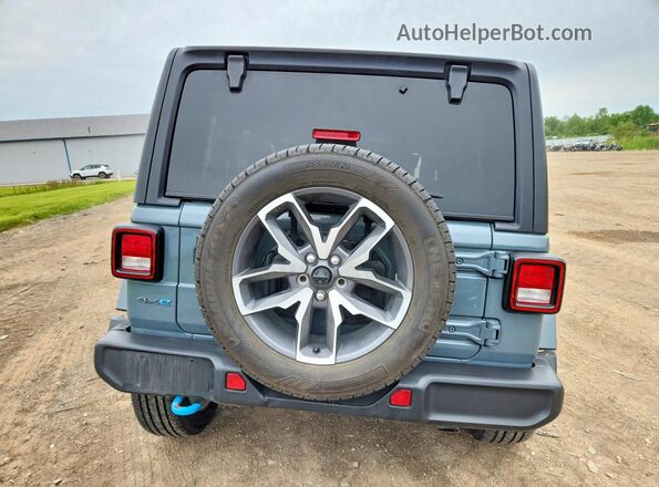 1C4RJXN64RW192589 2024 JEEP WRANGLER Gray Rear view
