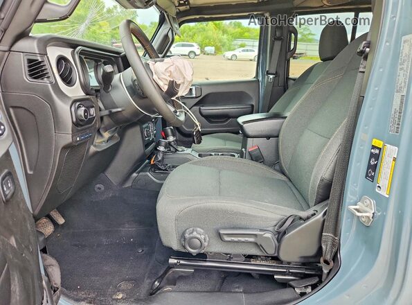 1C4RJXN64RW192589 2024 JEEP WRANGLER Gray Front interior view