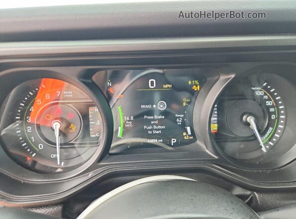 1C4RJXP61RW270663 2024 JEEP WRANGLER Green Instrument cluster view