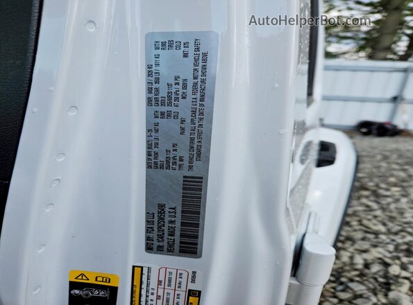 1C4RJXP62SW595490 2025 JEEP WRANGLER White VIN კოდის სტიკერის ხედი