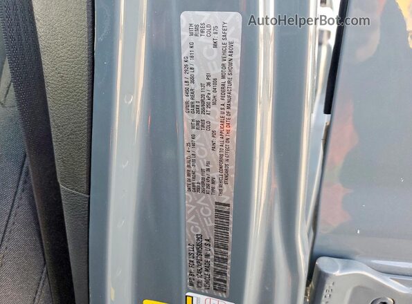 1C4RJXP67SW585263 2025 JEEP WRANGLER Gray VIN կոդի պիտակի տեսք