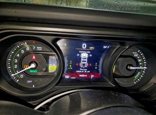 1C4RJXP69RW296363 2024 JEEP WRANGLER White Вид щитка приладів