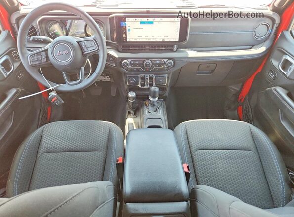 1C4RJXR60SW584064 2025 JEEP WRANGLER Red Dashboard view