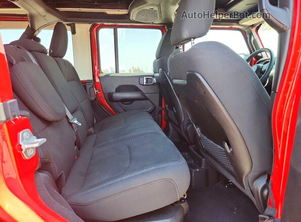 1C4RJXR60SW584064 2025 JEEP WRANGLER Red Rear seats view