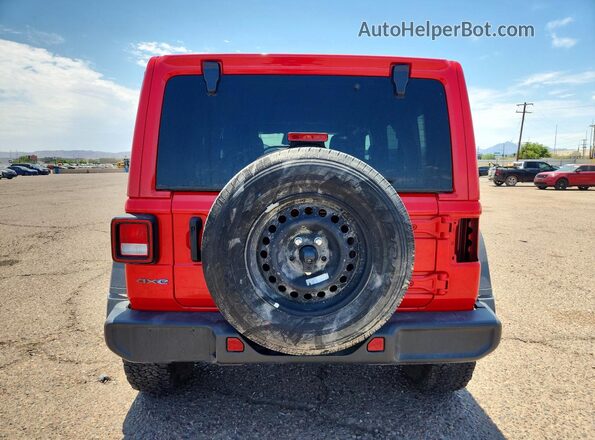 1C4RJXR60SW584064 2025 JEEP WRANGLER Red Rear view