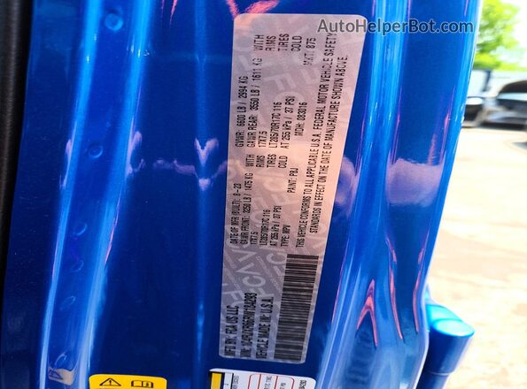 1C4RJXR66RW184293 2024 JEEP WRANGLER Blue Vista de la etiqueta del VIN