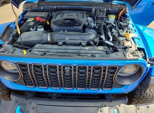 1C4RJXR66RW184293 2024 JEEP WRANGLER Blue Vista del compartimento del motor