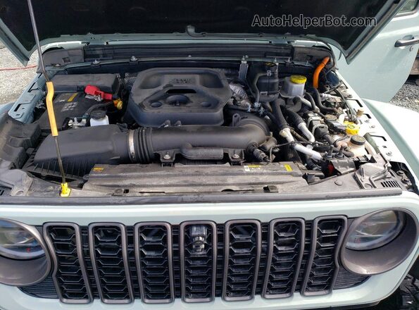1C4RJXR69RW184417 2024 JEEP WRANGLER Gray ძრავის განყოფილების ხედი