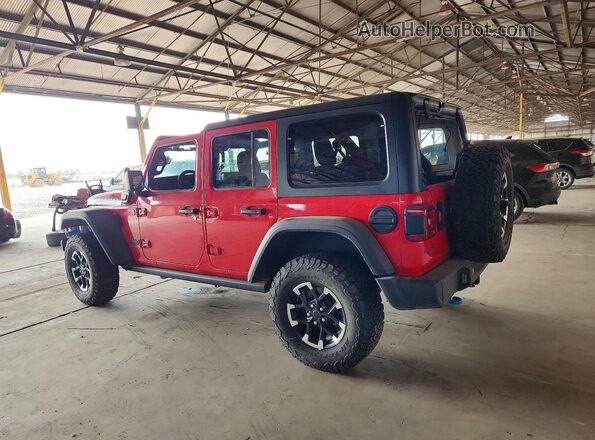 1C4RJXR69SW575590 2025 JEEP WRANGLER Red Trasero izquierdo