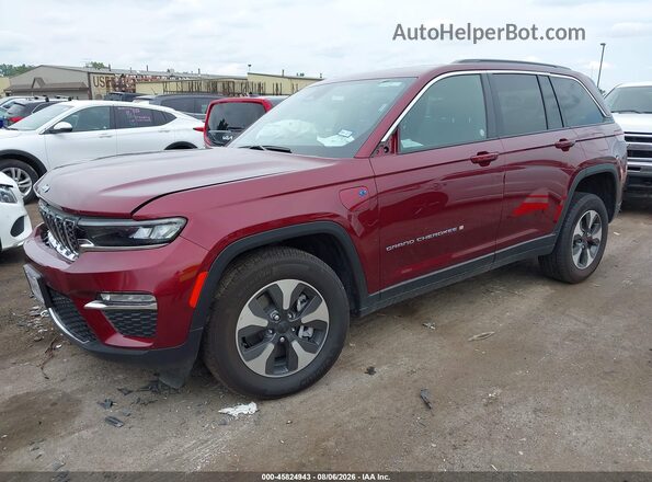 1C4RJYB60S8700187 2025 JEEP GRAND CHEROKEE 4XE Burgundy Front left