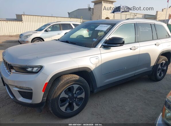 1C4RJYB61RC720794 2024 JEEP GRAND CHEROKEE 4XE Silver Առջևի ձախ երեք քառորդ տեսարան
