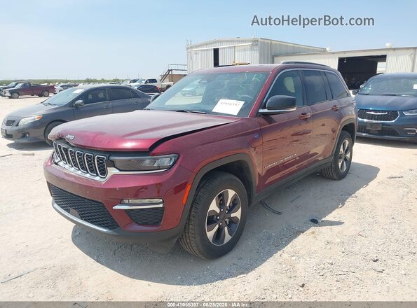 1C4RJYB63RC135490 2024 JEEP GRAND CHEROKEE 4XE Темно-бордовый Передняя левая четверть