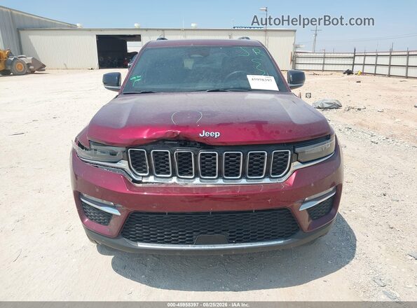 1C4RJYB63RC135490 2024 JEEP GRAND CHEROKEE 4XE Темно-бордовый Вид щитка приборов