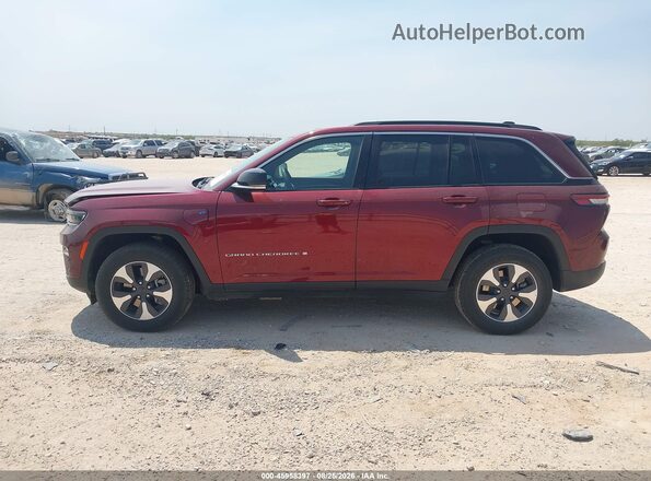 1C4RJYB63RC135490 2024 JEEP GRAND CHEROKEE 4XE Темно-бордовый Панорамный вид салона 360°