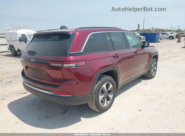 1C4RJYB63RC135490 2024 JEEP GRAND CHEROKEE 4XE Темно-бордовый Задняя правая четверть