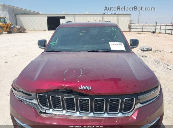 1C4RJYB63RC135490 2024 JEEP GRAND CHEROKEE 4XE Темно-бордовый Вид сзади