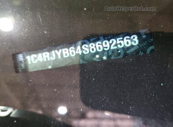 1C4RJYB64S8692563 2025 JEEP GRAND Gray Widok wnętrza 360 stopni
