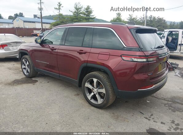 1C4RJYB65P8791173 2023 JEEP GRAND CHEROKEE 4XE Maroon Задня ліва чверть