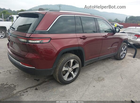 1C4RJYB65P8791173 2023 JEEP GRAND CHEROKEE 4XE Maroon Задня права чверть