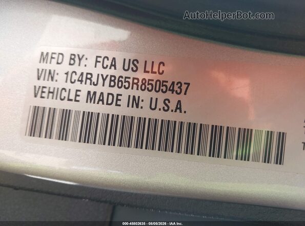 1C4RJYB65R8505437 2024 JEEP GRAND CHEROKEE 4XE Серебряный Вид подкапотного пространства