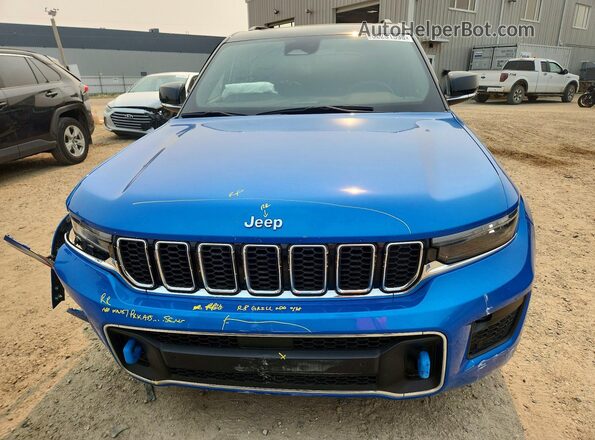 1C4RJYD63P8862142 2023 JEEP GRAND Синий Вид спереди