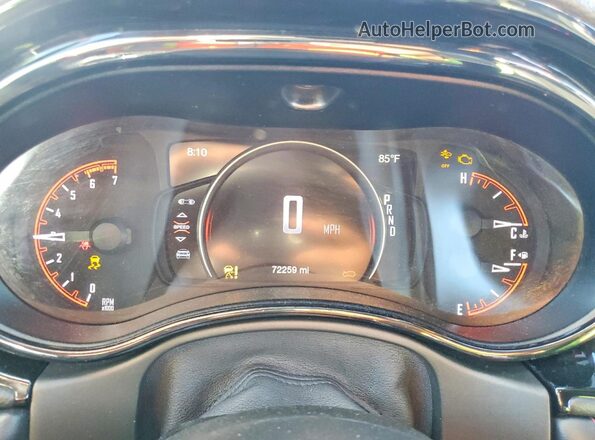1C4SDHCT6MC791513 2021 DODGE DURANGO White Vista del cuadro de instrumentos