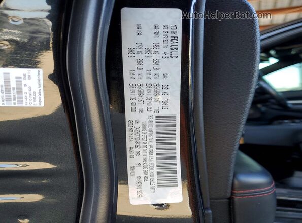 1C4SDHCT7GC424382 2016 DODGE DURANGO Black VIN sticker view