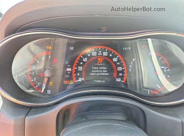 1C4SDHCT7KC647577 2019 DODGE DURANGO Белый Вид щитка приборов