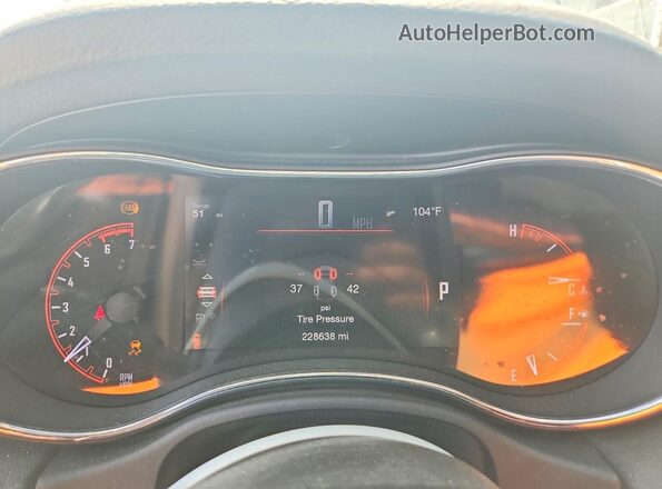 1C4SDHCT9HC628991 2017 DODGE DURANGO Black Instrument cluster view